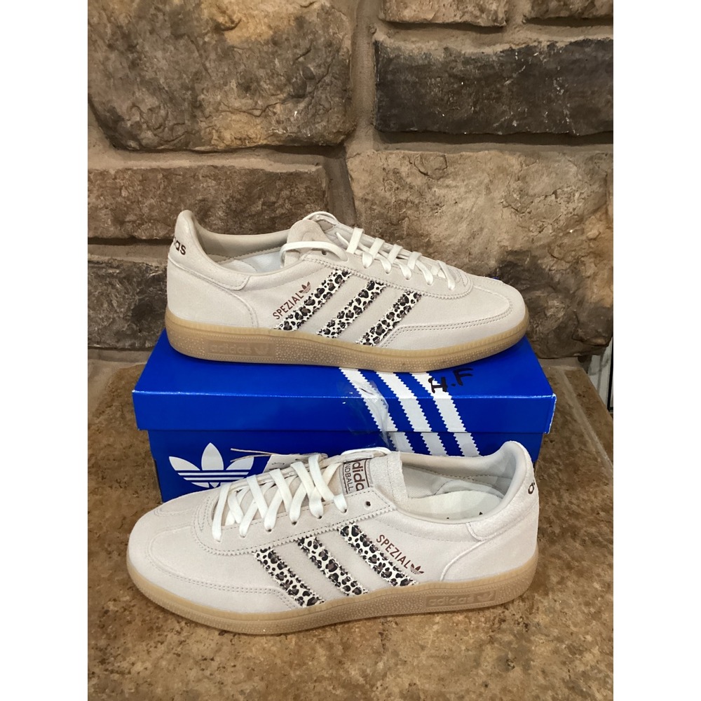 Adidas Handball Spezial J Wonder Beige Leopard Print Gum Sole KH8314 Mens 7 New